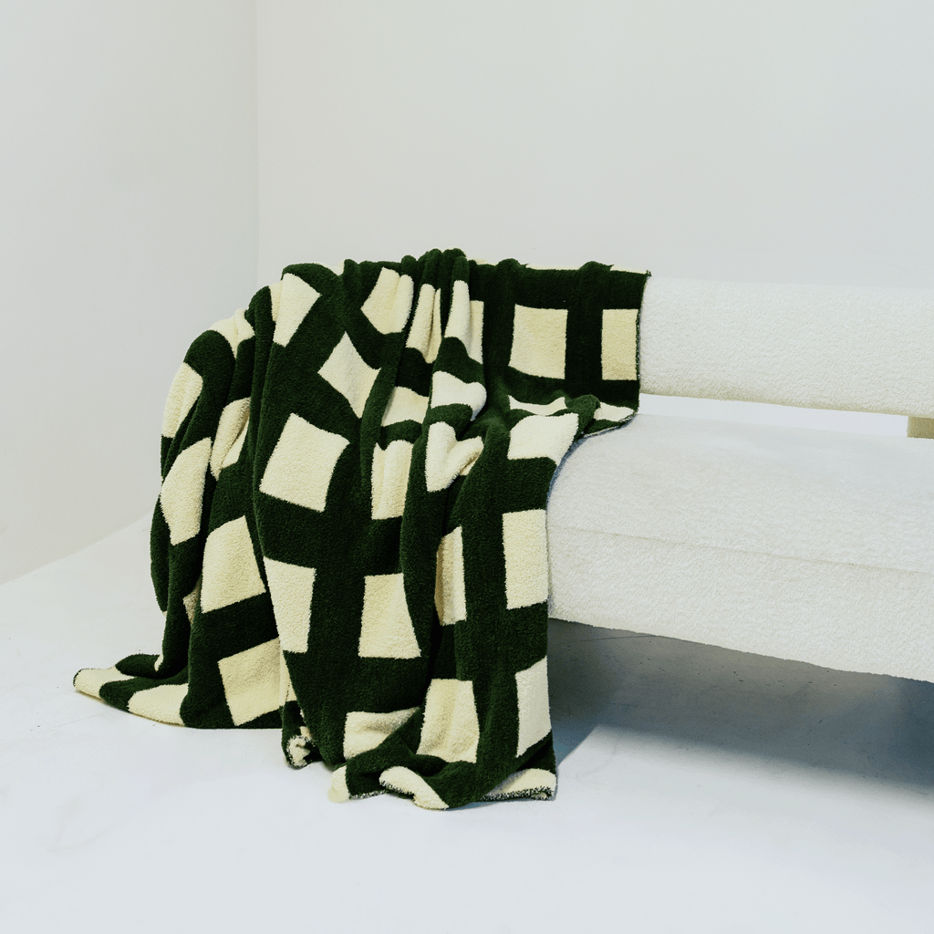 Green Checkered Blanket