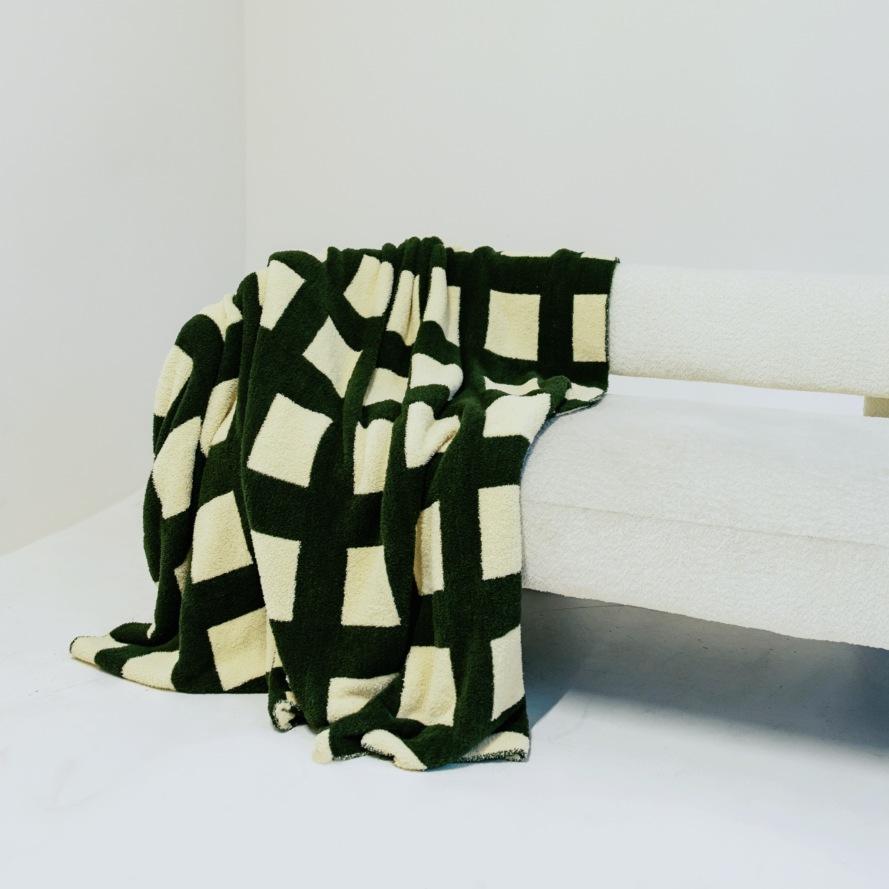 Green Checkered Blanket