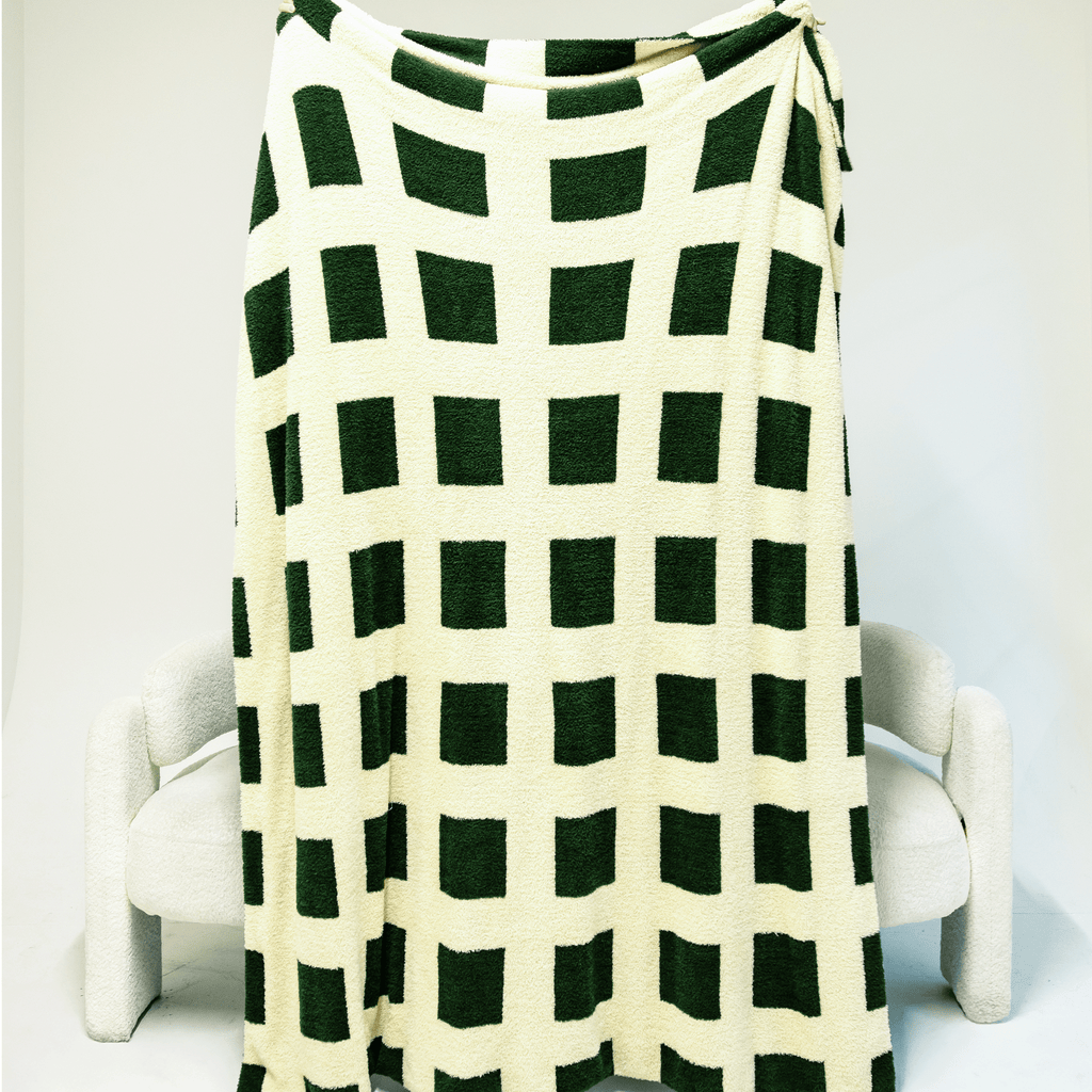 Green Checkered Blanket