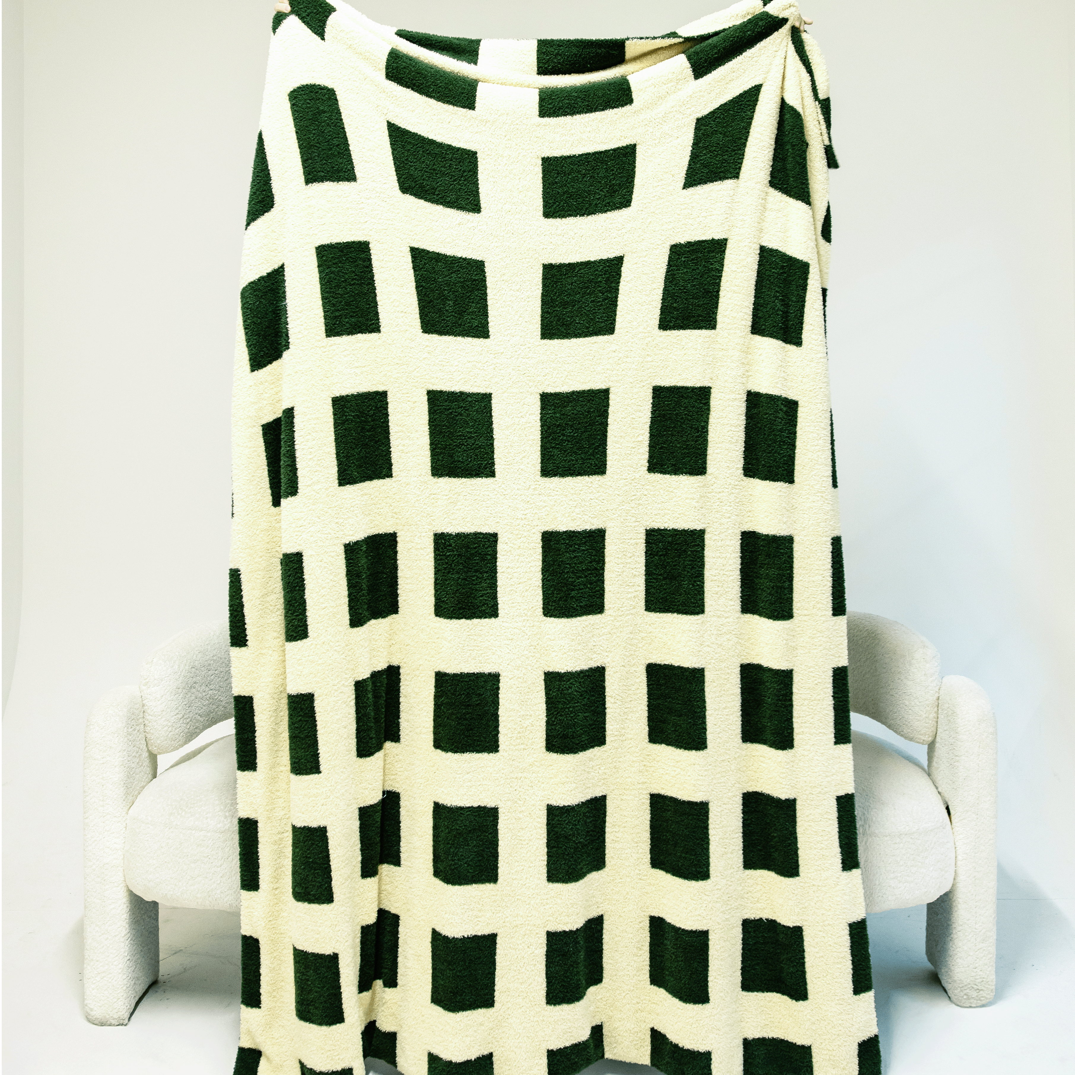 Green Checkered Blanket